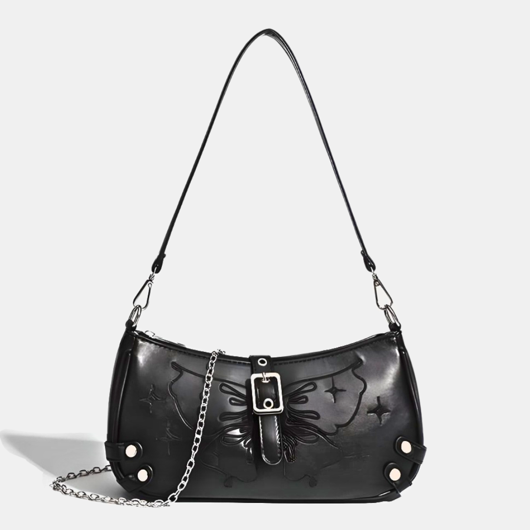 The Midnight Noir Shoulder Bag, Black