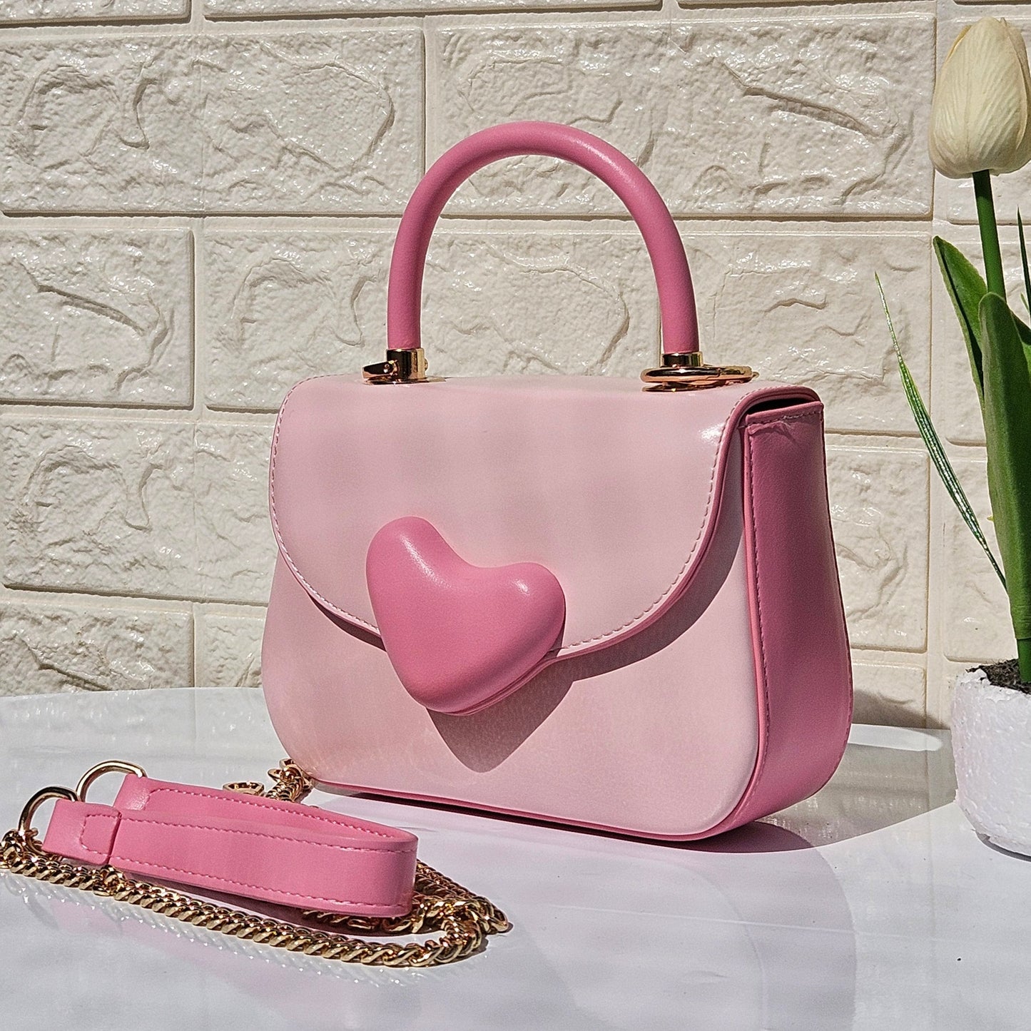 The Cupid Charm Sling Bag, Pink
