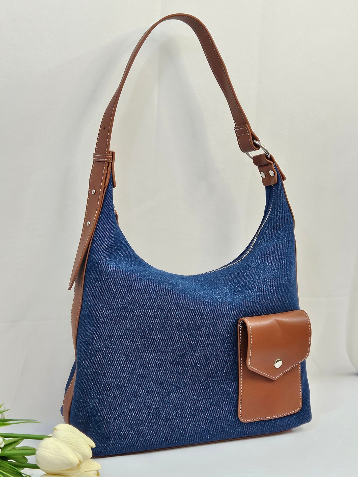 The Denim Poise Tote Bag