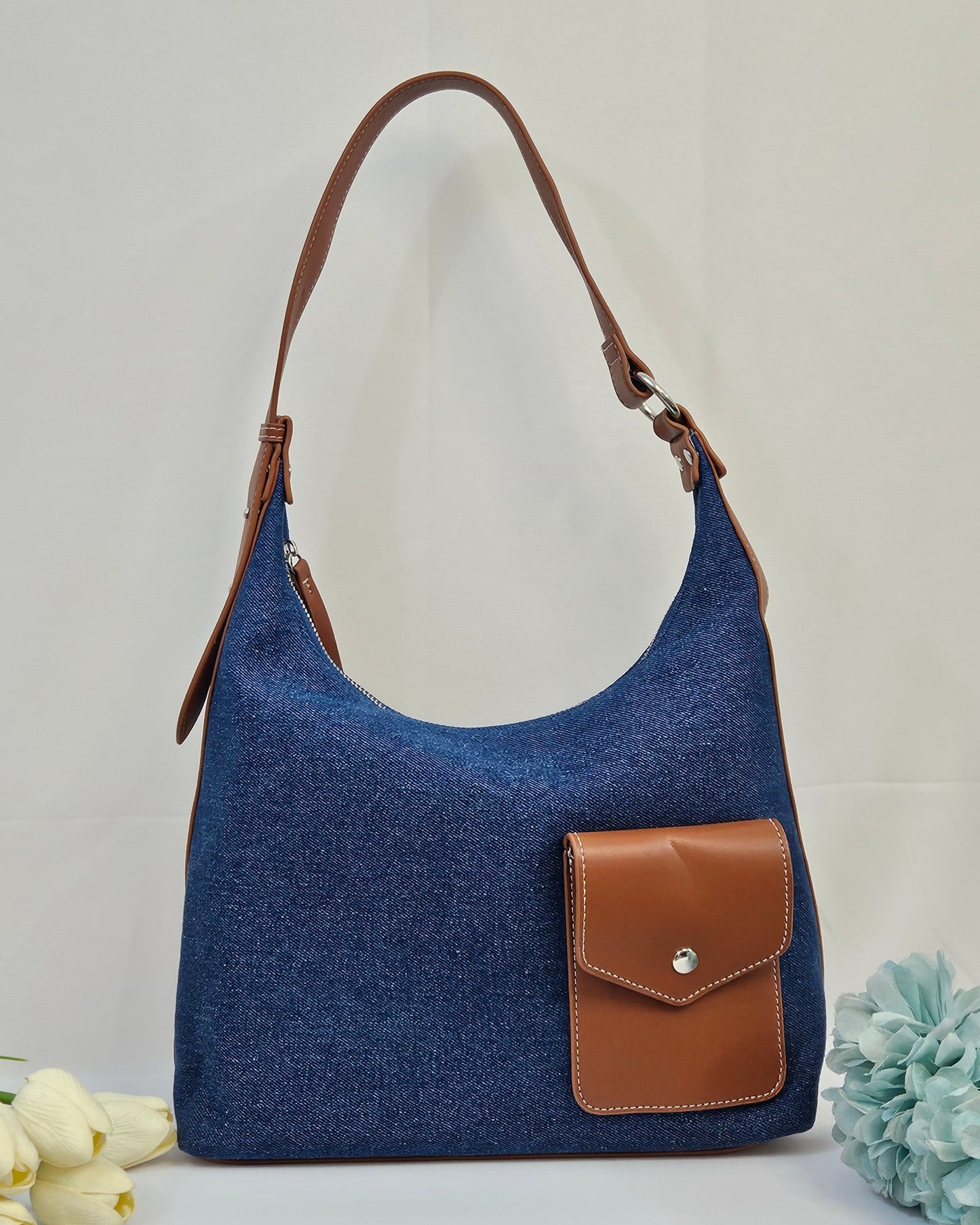 The Denim Poise Tote Bag