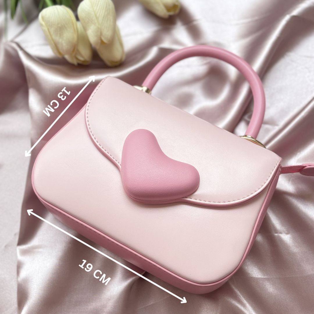 The Cupid Charm Sling Bag, Pink