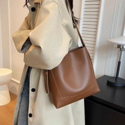 The Luxe Brown Tote Bag