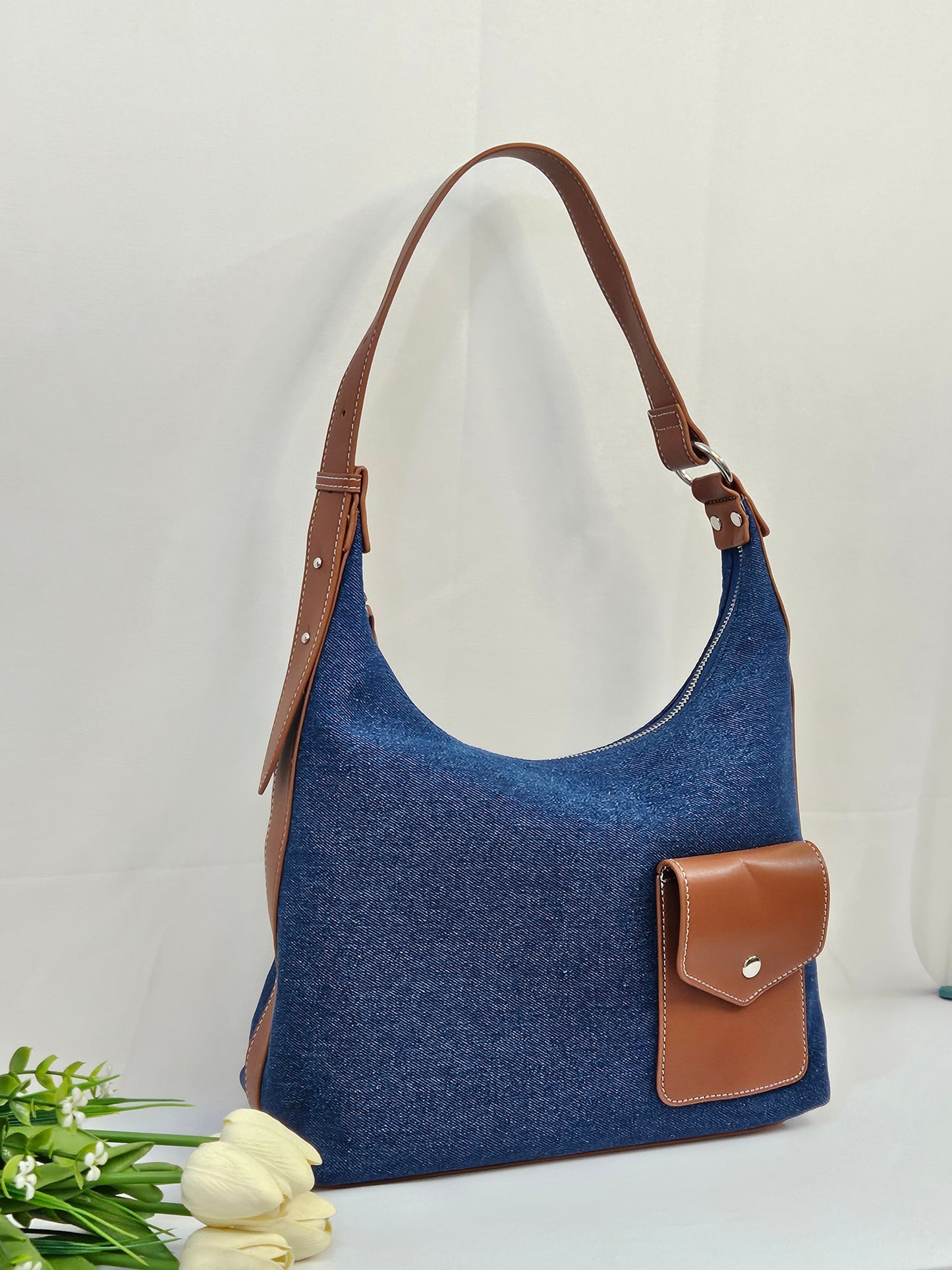 The Denim Poise Tote Bag