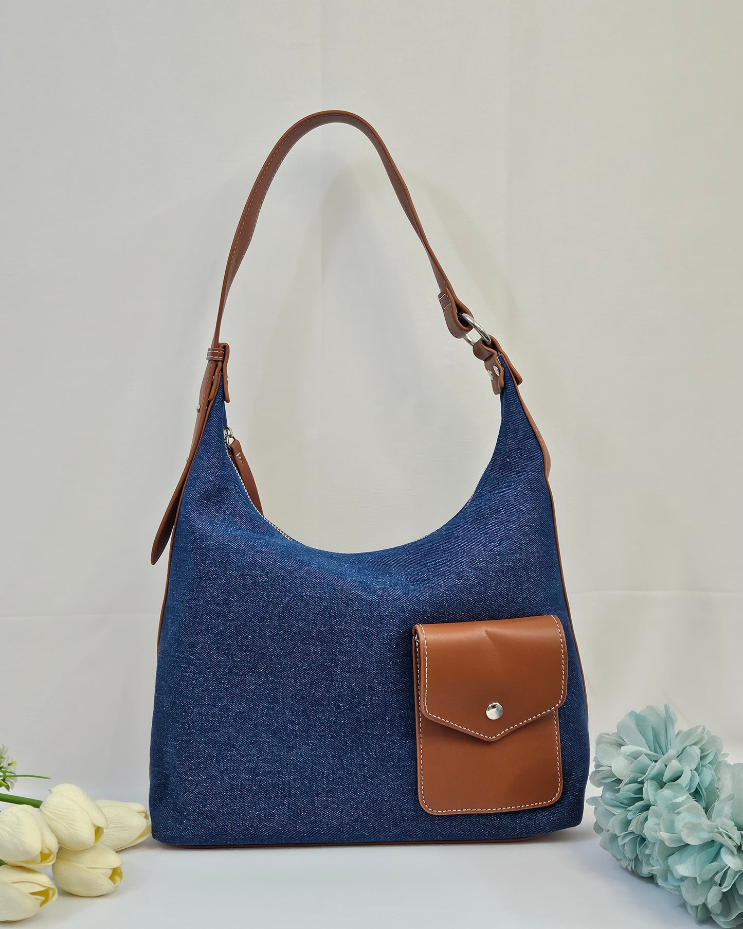 The Denim Poise Tote Bag