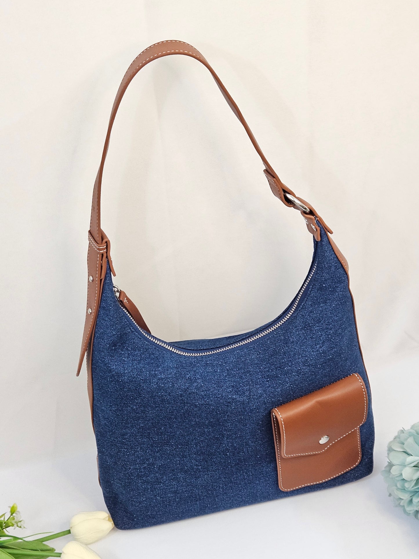 The Denim Poise Tote Bag