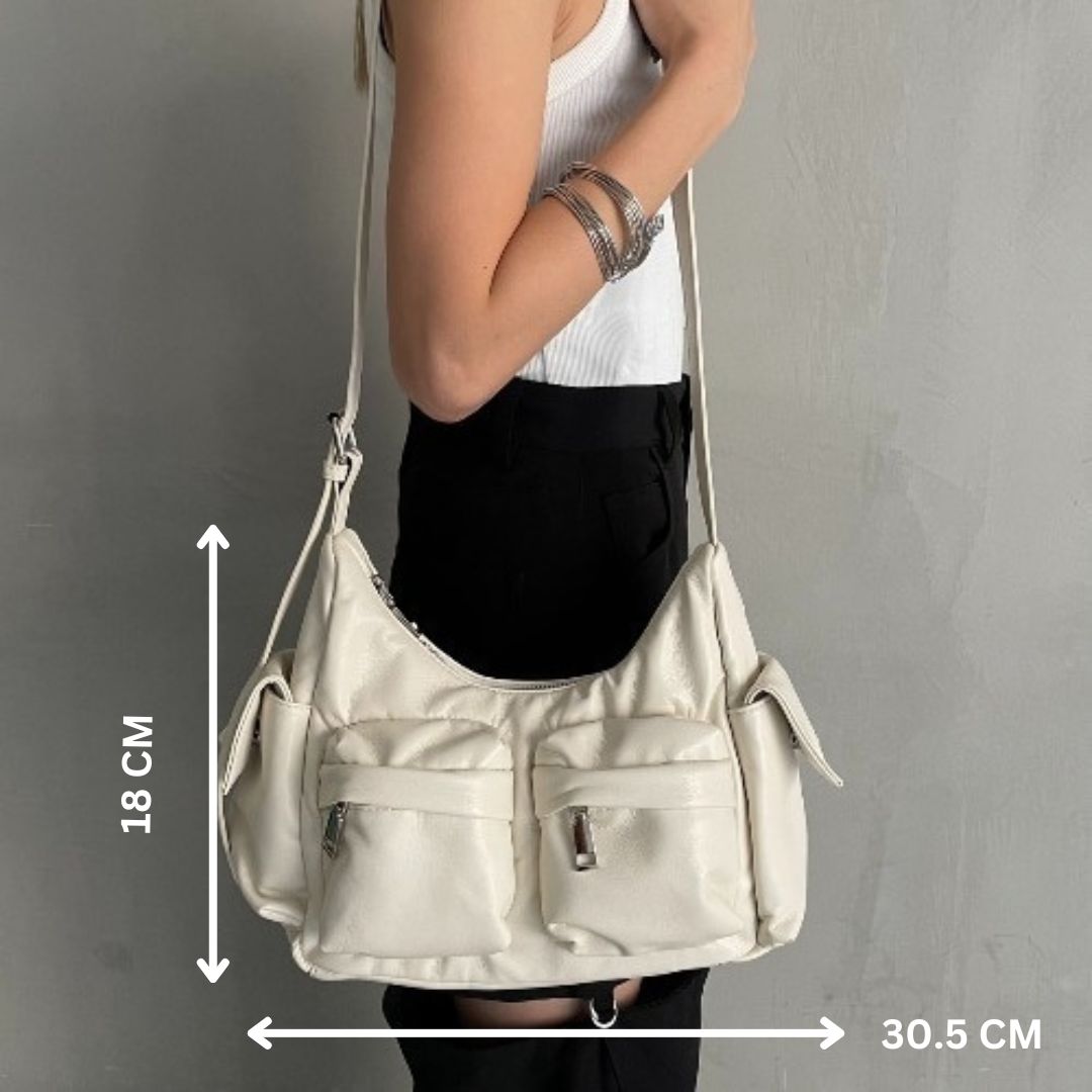 The Modern Gaze Sling Bag/Handbag, White