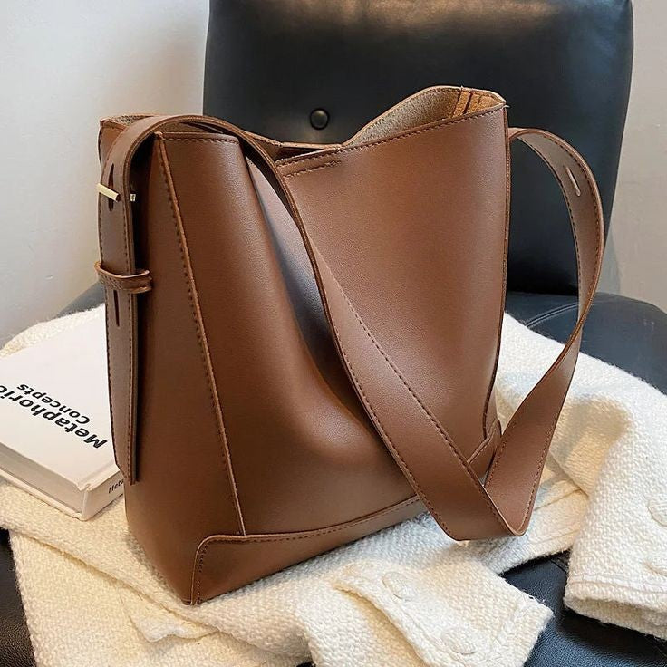 The Luxe Brown Tote Bag