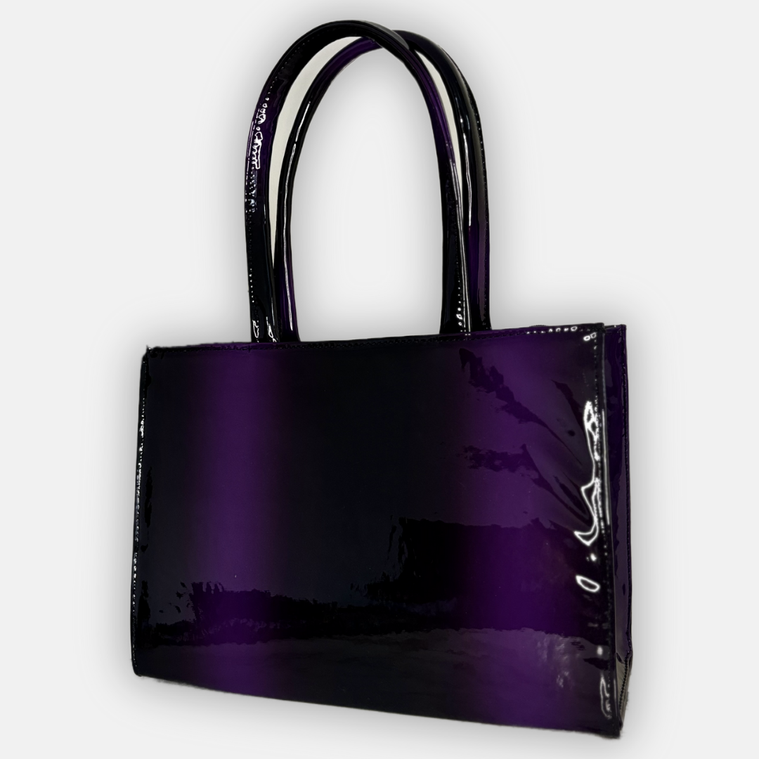 The Classy Gloss Tote Bag, Purple