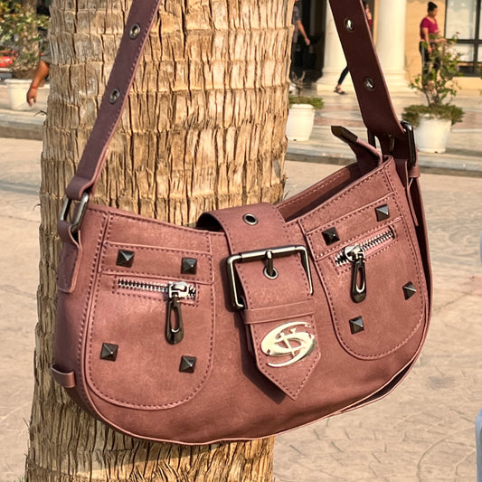 The Maroon Maven Shoulder Bag