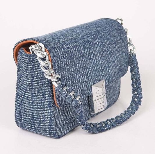 The Denim Statement Bag, Dark Denim